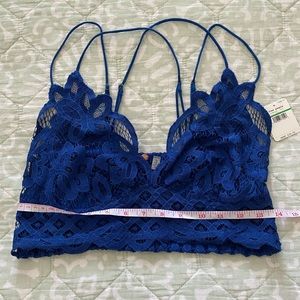 Free People NWT Blue Bralette (L)